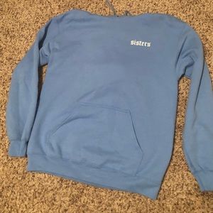 sisters blue hoodie